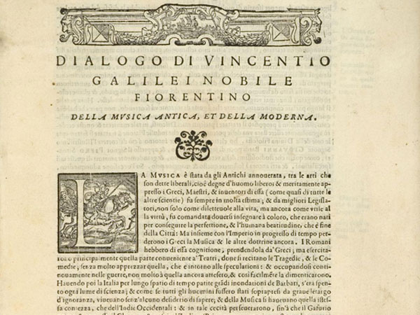 Vincenzo Galilei e la capacità narrativa del cantato drammatico